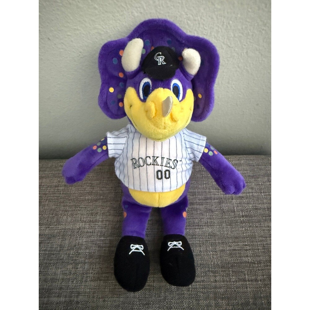 Colorado Rockies MLB Baseball 10” Dinger Dinosaur Mascot Plush